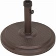 Simply Shade Cove Modern Polycrete Umbrella Base in Bronze Finish