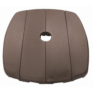 SimplyShade Bermuda 4-section Modern Resin Base in Bronze Finish