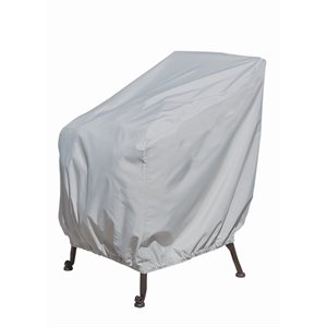 SimplyShade 36&quot Polyester Protective Cover for Lounge Chair with Elastic - Gray