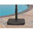 SimplyShade Marco Modern Polycrete Umbrella Base in Black Finish