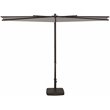 Simply Shade Amelia Modern Polyester Half Umbrella in Bronze/Stone