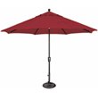 SimplyShade Catalina Octagon Push Button Tilt Umbrella in Black/Really Red