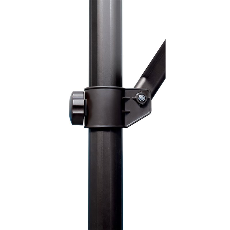 Simply Shade Skye Square Solefin Umbrella with Cross Bar Stand in Black/Taupe