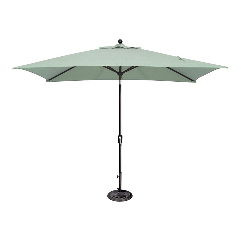 Simply Shade Catalina Octagon Push Button Tilt Umbrella in Black/Spa