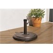 SimplyShade Cove Modern Polycrete Umbrella Base in Black Finish