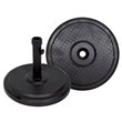 SimplyShade Cove Modern Polycrete Umbrella Base in Black Finish