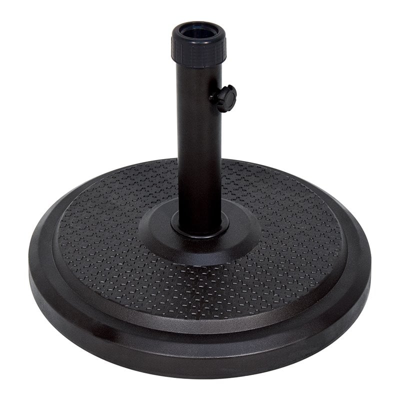 SimplyShade Cove Modern Polycrete Umbrella Base in Black Finish