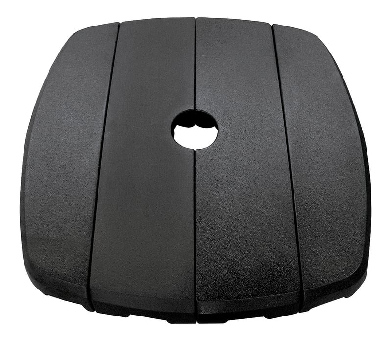 SimplyShade Bermuda 4-section Modern Resin Base in Black Finish
