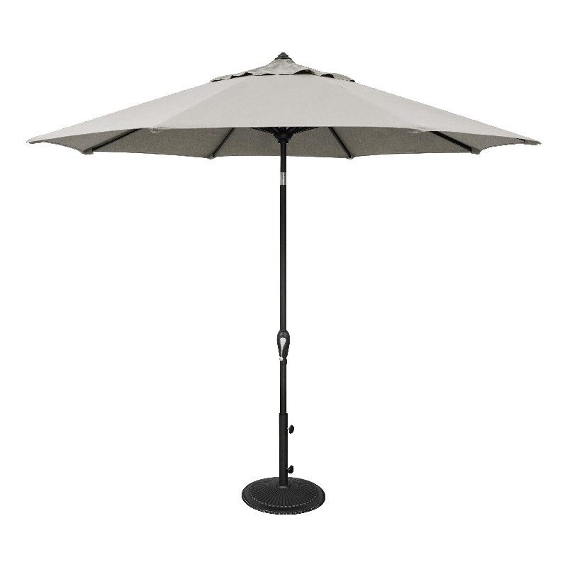 SimplyShade Aruba 9' Octagonal Auto Tilt Patio Umbrella in Silver