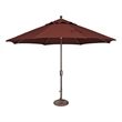 SimplyShade Catalina 11' Octagon Push Button Tilt Umbrella in Henna