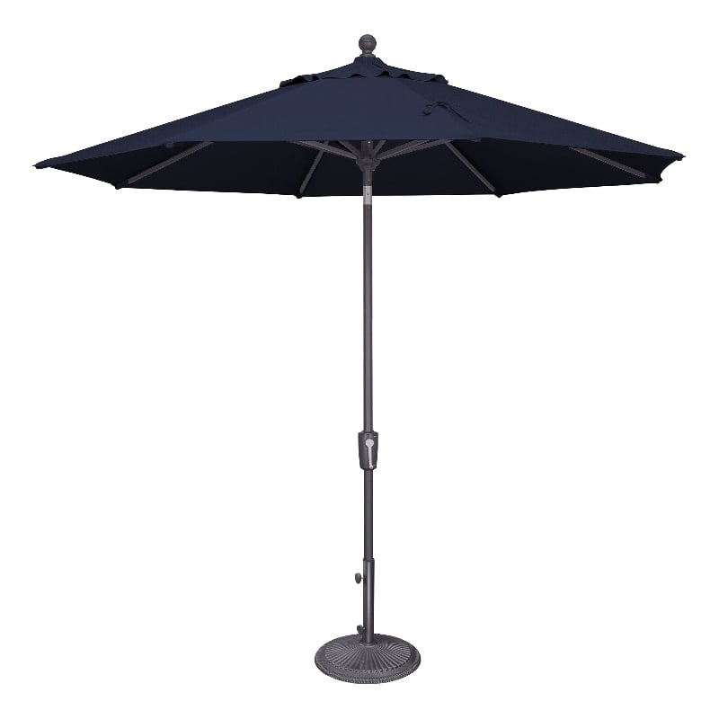 SimplyShade Catalina 9' Octagon Push Button Tilt Umbrella in Navy