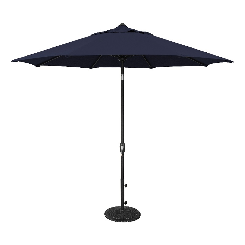 SimplyShade Aruba 9' Octagonal Auto Tilt Patio Umbrella in Navy