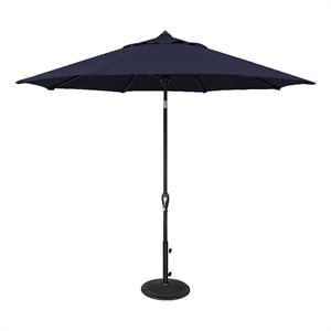 SimplyShade Aruba 9' Octagonal Auto Tilt Patio Umbrella in Navy
