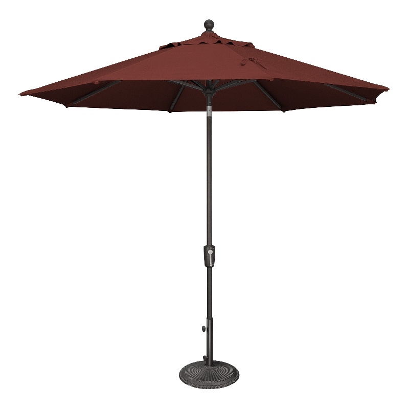 SimplyShade Catalina 9' Octagon Push Button Tilt Umbrella in Henna