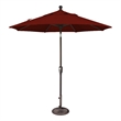 SimplyShade Catalina 7.5' Octagon Push Button Tilt Umbrella in Henna