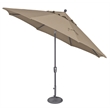 SimplyShade Catalina 11' Octagon Push Button Tilt Umbrella in Silver