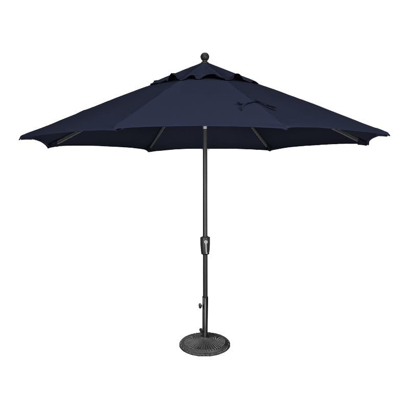 SimplyShade Catalina 11' Octagon Push Button Tilt Umbrella in Navy