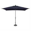 SimplyShade Catalina 6.6' x 10' Rectangle Push Button Tilt Patio Umbrella in Navy