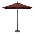 SimplyShade Catalina 9' Octagon Push Button Tilt Umbrella in Henna
