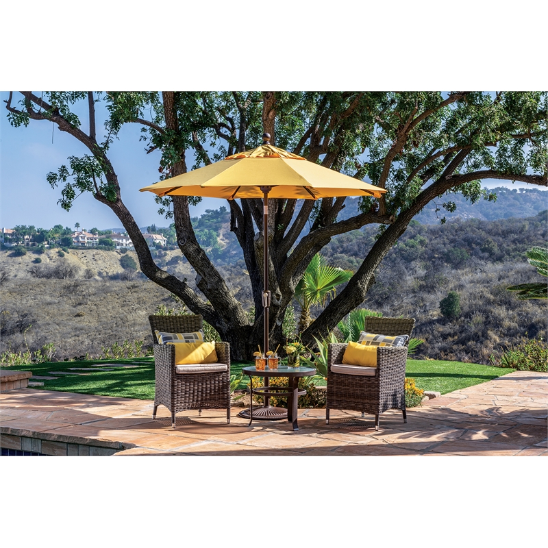 SimplyShade Catalina 7.5' Octagon Push Button Tilt Umbrella in Natural