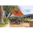 SimplyShade Catalina 6.6' x 10' Rectangle Push Button Tilt Patio Umbrella in Silver
