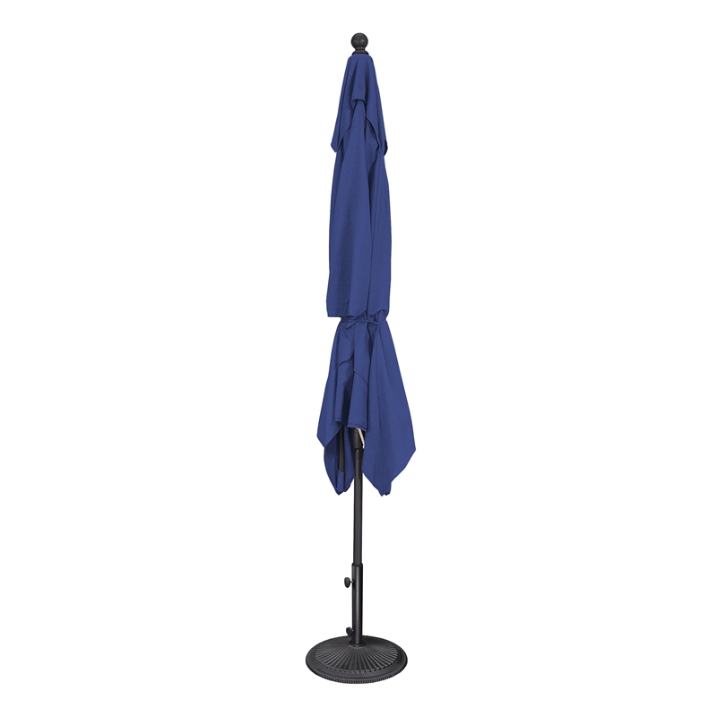 SimplyShade Catalina 6.6' x 10' Rectangle Push Button Tilt Patio Umbrella in Henna