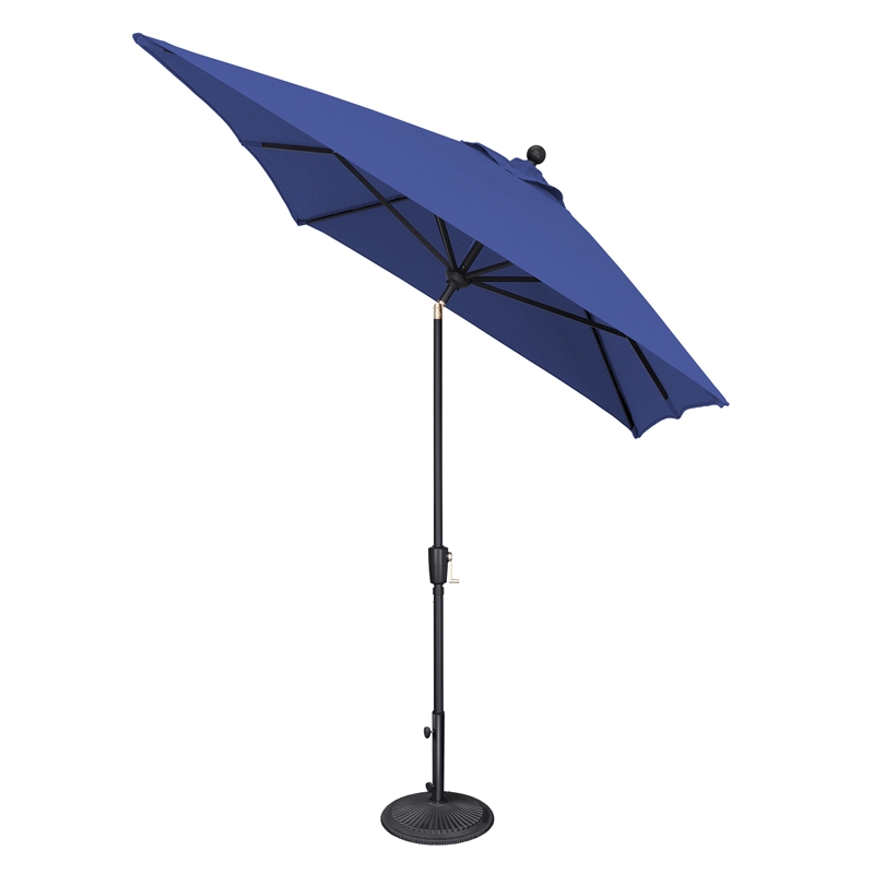 SimplyShade Catalina 6.6' x 10' Rectangle Push Button Tilt Patio Umbrella in Henna