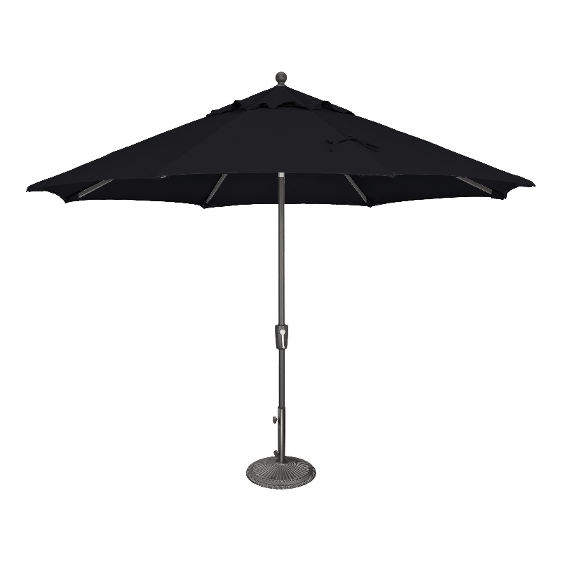 SimplyShade Catalina 11' Octagon Push Button Tilt Umbrella in Black