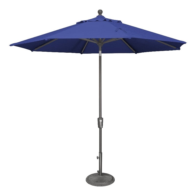 SimplyShade Catalina 9' Octagon Push Button Tilt Umbrella in Blue Sky