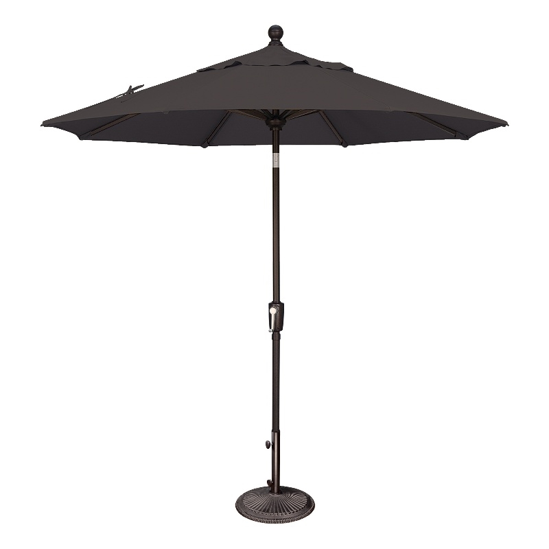 SimplyShade Catalina 7.5' Octagon Push Button Tilt Umbrella in Black