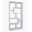Furniture of America Adeo Contemporary Wood 10-Shelf Bookcase in White