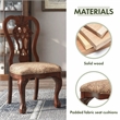 Furniture of America Wilson Wood Padded Dining Chair in Brown Cherry (Set of 2)