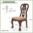Furniture of America Wilson Wood Padded Dining Chair in Brown Cherry (Set of 2)