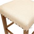 Furniture of America Sinuata Fabric Upholstery Dining Chair - Natural (Set of 2)