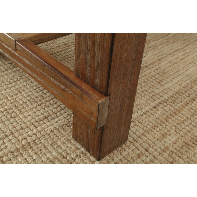 Furniture of America Sinuata Rustic Wood 5-Piece Bar Table Set in Natural Tone