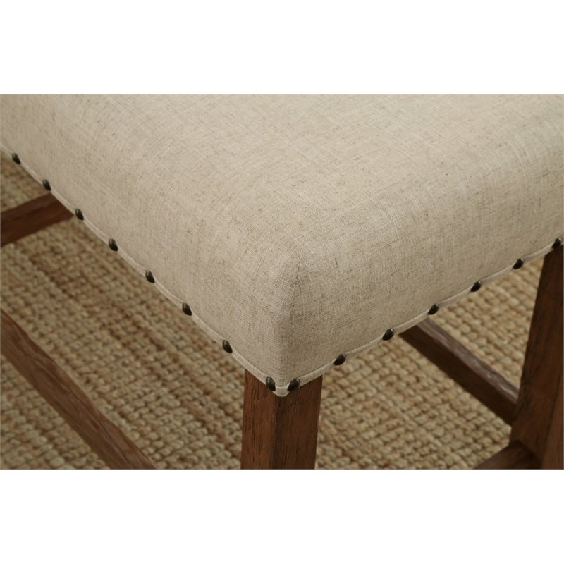 Furniture of America Sinuata Rustic Wood 5-Piece Bar Table Set in Natural Tone