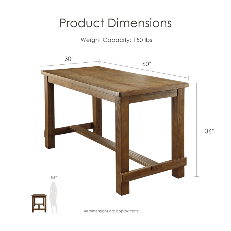 Furniture of America Sinuata Wood 60