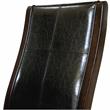 Furniture of America Egnew Faux Leather Padded Dining Chair in Black (Set of 2)
