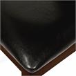 Furniture of America Egnew Faux Leather Padded Dining Chair in Black (Set of 2)