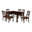 Furniture of America Dien Wood 7-Piece Dining Table Set in Espresso