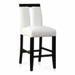 Furniture of America Jalen Faux Leather Counter Height Chair in Black (Set of 2)