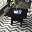 Furniture of America Jalen Solid Wood Counter Dining Table with LED in Black