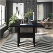 Furniture of America Jalen Solid Wood Counter Dining Table with LED in Black