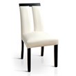 Furniture of America Jalen Faux Leather Dining Chair in White (Set of 2)