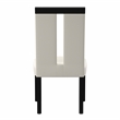 Furniture of America Jalen Faux Leather Dining Chair in White (Set of 2)