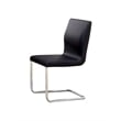 Furniture of America Moya Faux Leather Dining Chair in Black (Set of 2)