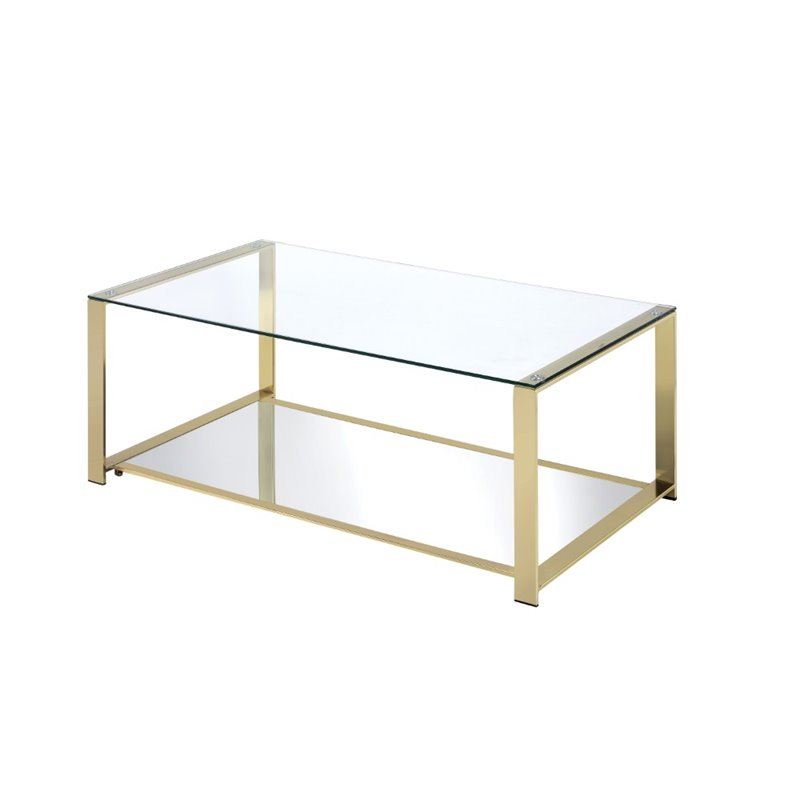 Outdoor Coffee Tables Zoe S Furniture Furniture Of America Ricio Metal Coffee Table In Champagne