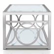 Furniture of America Beller Contemporary Metal 1-Shelf Coffee Table in Chrome