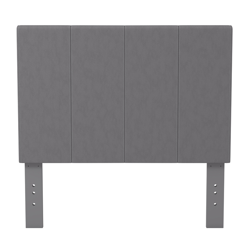 Furniture of America Ramone Fabric Full/Queen Headboard in Gray