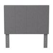 Furniture of America Ramone Contemporary Fabric Twin Headboard in Gray